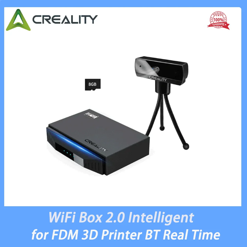 Creality WiFi Box 2.0 Intelligent Assistant for FDM 3D Printer BT Real Time Monitor/Remote Control Time-lapse Shooting 8G TFCard
Creality WiFi Box 2.0 Intelligent Assistant for FDM 3D Printer BT Real Time Monitor/Remote Control Time-lapse Shooting 8G TFCard