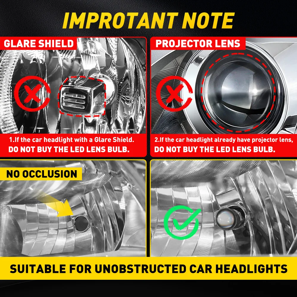 AUXITO 2Pcs 30000LM H7 LED Projector Lens Headlight Bulb CANBUS 110W High Power H7 LED Lights No Error 12V with Fan For LHD RHD
AUXITO 2Pcs 30000LM H7 LED Projector Lens Headlight Bulb CANBUS 110W High Power H7 LED Lights No Error 12V with Fan For LHD RHD