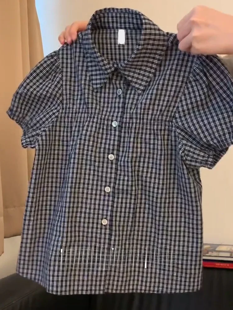 Plaid Bubble Sve irt for Women High-End Design Summer New Arrival ort Sve Collar Silk Top by Other B...
Plaid Bubble Sve irt for Women High-End Design Summer New Arrival ort Sve Collar Silk Top by Other B...