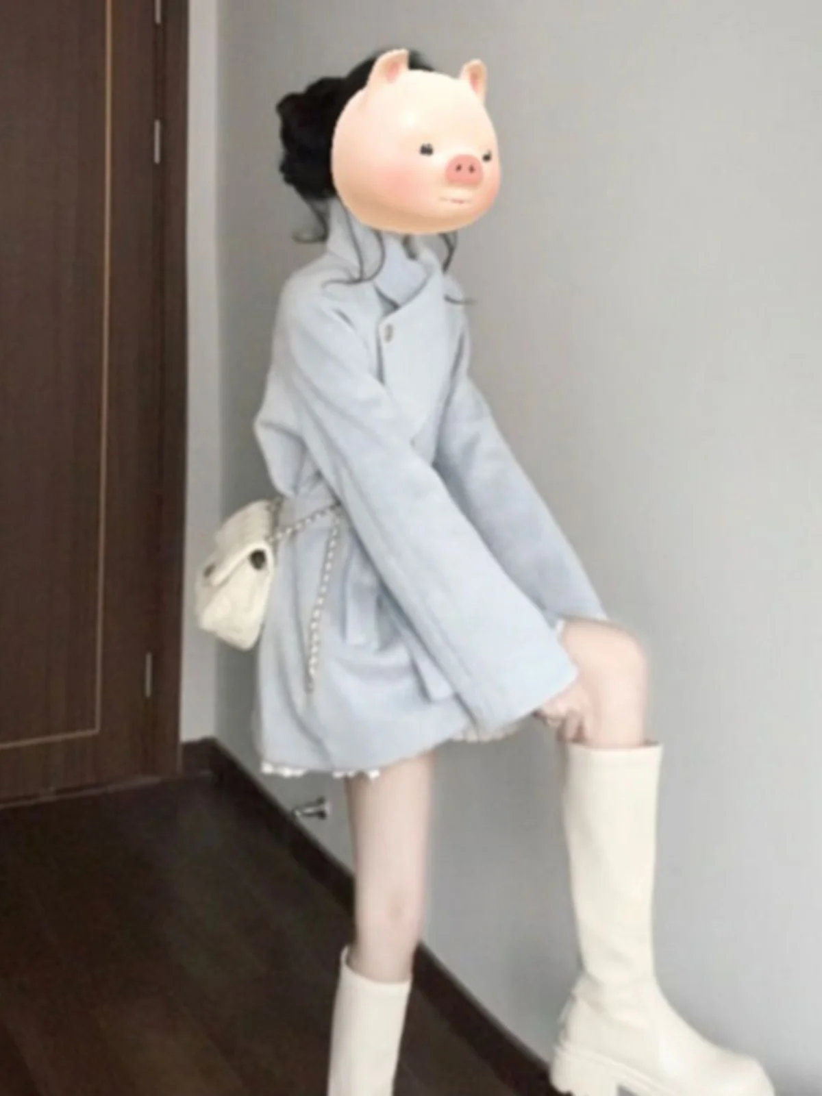 Spring New Style Thickened Woolen Coat Women's Fashion Sensation Waist-Cinching Outerwear Korean Version Premium Feel
Spring New Style Thickened Woolen Coat Women's Fashion Sensation Waist-Cinching Outerwear Korean Version Premium Feel