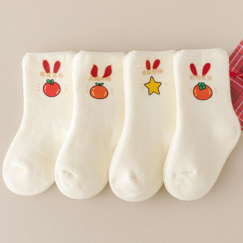 Thicken Warm Baby Plush Socks White Velvet Infant Mid Tube Socks 0-18M Boy Girl Newborn Thermal Footwear Christmas New Year Sock
Thicken Warm Baby Plush Socks White Velvet Infant Mid Tube Socks 0-18M Boy Girl Newborn Thermal Footwear Christmas New Year Sock