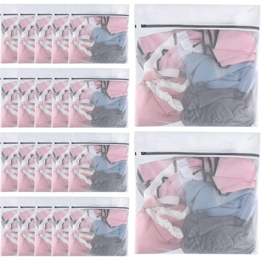 36 Pcs Mesh Laundry Wash Bags with Zipper Machine Washable Lingerie Bags for Washing Delicates Clothes Garment Underwear Blouse
36 Pcs Mesh Laundry Wash Bags with Zipper Machine Washable Lingerie Bags for Washing Delicates Clothes Garment Underwear Blouse