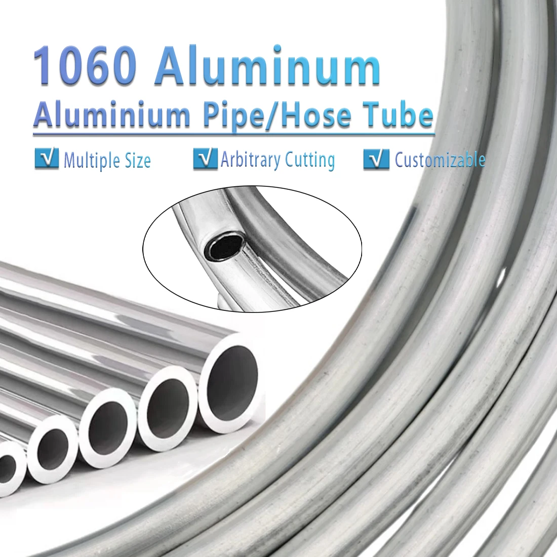 1M/5M1060 Soft Aluminum Coil Tube Air Conditioner Refrigerator Aluminum Lube Tube Coil Cooling Tube OD 4 ~12.7mm
1M/5M1060 Soft Aluminum Coil Tube Air Conditioner Refrigerator Aluminum Lube Tube Coil Cooling Tube OD 4 ~12.7mm