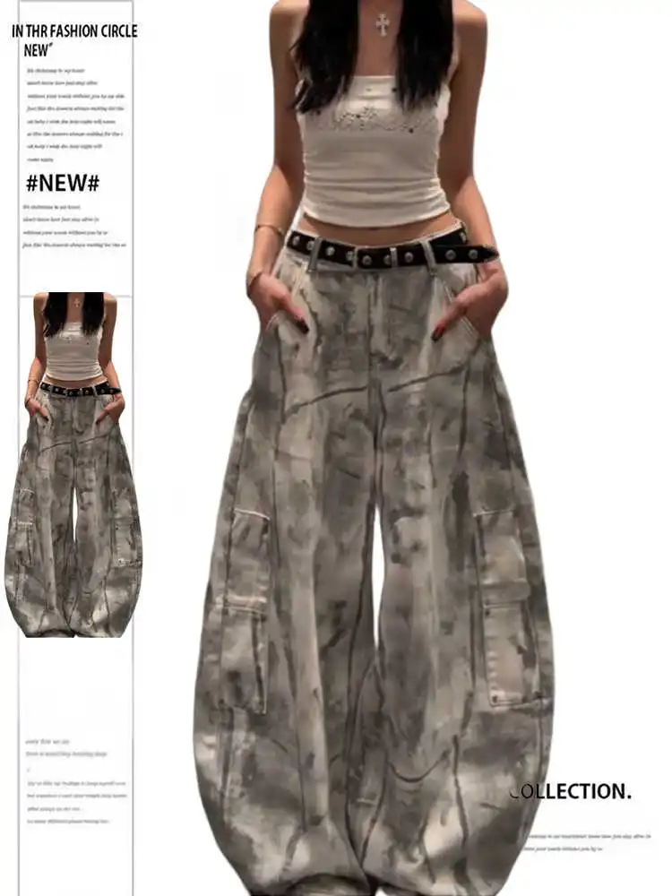 Женские широкие джинсы-карго Harajuku Tide Boyfriend Punk Denim Pants Tie Dye American Retro Y2K Harajuku Cowboy High Street New
Женские широкие джинсы-карго Harajuku Tide Boyfriend Punk Denim Pants Tie Dye American Retro Y2K Harajuku Cowboy High Street New