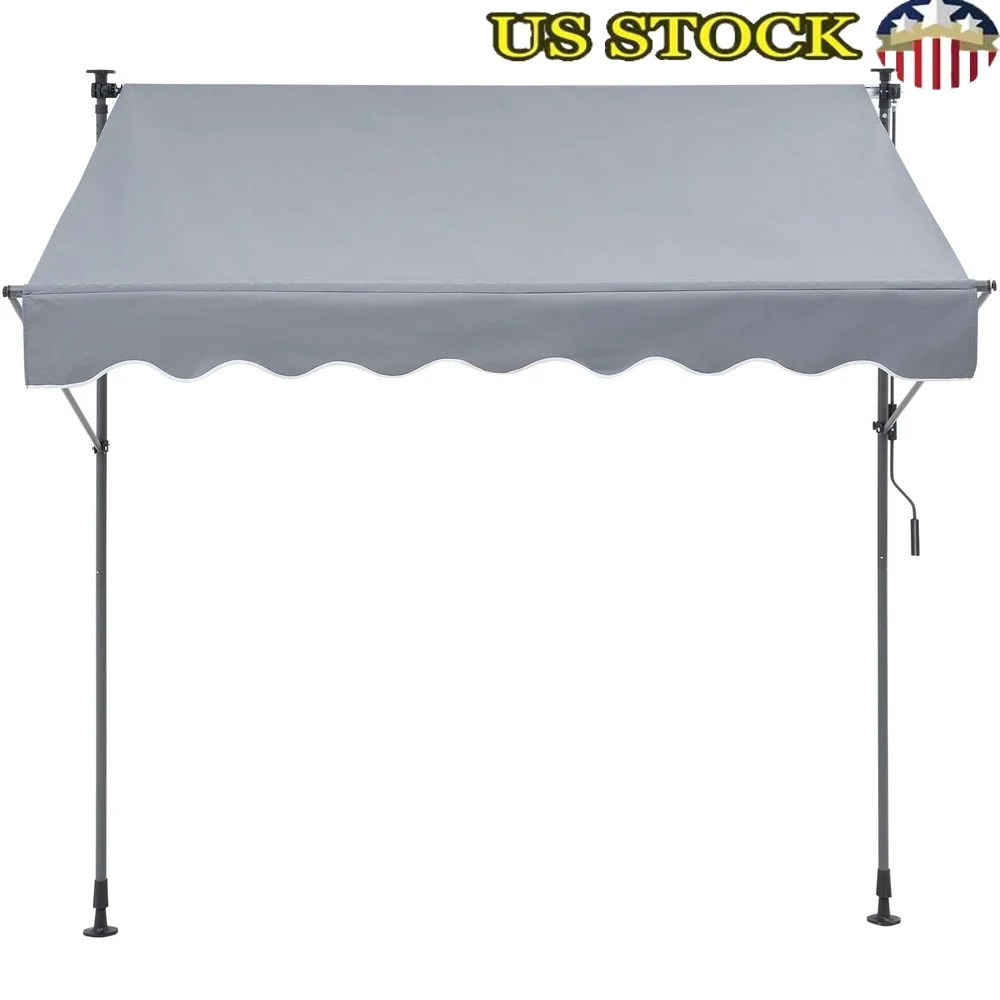 Hand-Operated Retractable Sunshade 118 Inch Outdoor Awning UV80 Waterproof Canopy Patio Garden Door Window Privacy 
Hand-Operated Retractable Sunshade 118 Inch Outdoor Awning UV80 Waterproof Canopy Patio Garden Door Window Privacy