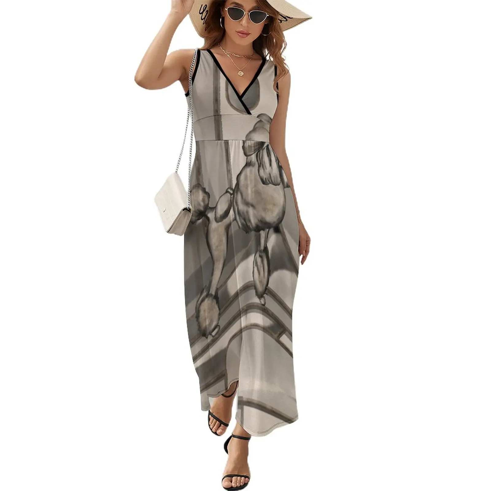 Golden Watercolor Poodle Sleeveless Dress luxury woman evening dress Clothing female women dresses
Golden Watercolor Poodle Sleeveless Dress luxury woman evening dress Clothing female women dresses