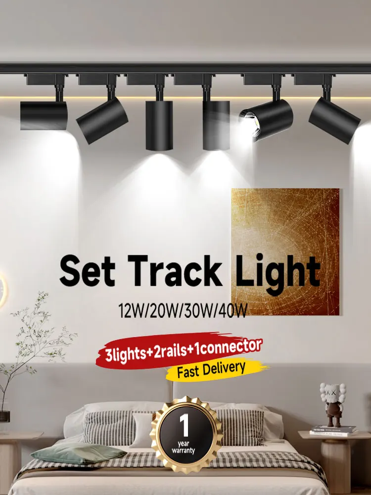 Track Light Home appliance Full Set Rail Lighting Fixture for Home Lighting COB Spotlights for Clothing Store Ceiling Light LED
Track Light Home appliance Full Set Rail Lighting Fixture for Home Lighting COB Spotlights for Clothing Store Ceiling Light LED