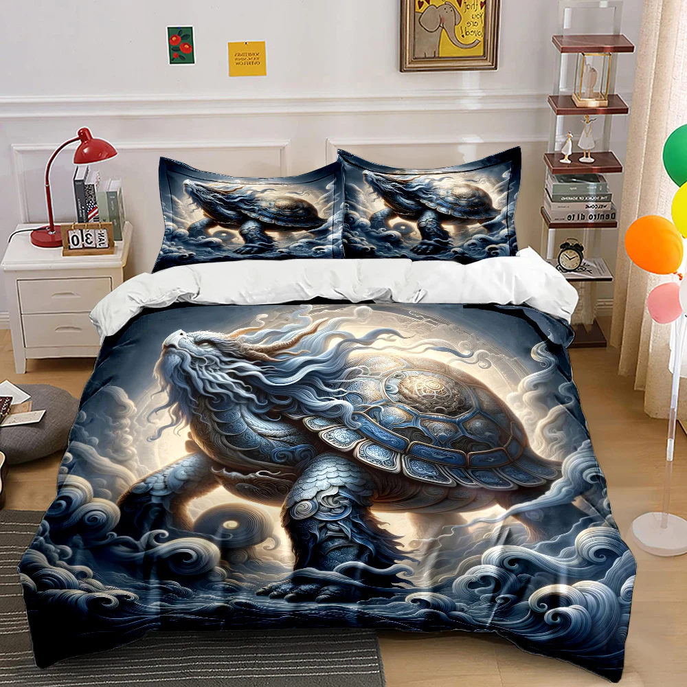 Mysterious Blue Giant Turtle in Clouds Print Soft Comfortable Duvet Cover Bedding Set Included 1*Duvet Cover 2*Pillowcases
Mysterious Blue Giant Turtle in Clouds Print Soft Comfortable Duvet Cover Bedding Set Included 1*Duvet Cover 2*Pillowcases