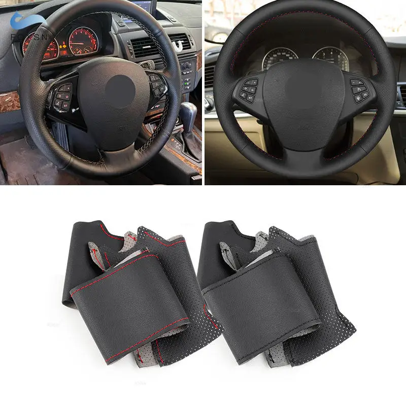 Braid Cover on Car Steering Wheel For BMW X3 E83 2005 2006 2007 2008 2009 2010 Hand-stitched Perforated Leather Trim Accessories
Braid Cover on Car Steering Wheel For BMW X3 E83 2005 2006 2007 2008 2009 2010 Hand-stitched Perforated Leather Trim Accessories