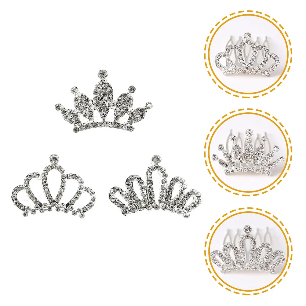 3Pcs Kids Rhinestone Tiaras Hair Comb Crown Headpiece for Birthday Christmas Wedding Party Photography Girls Hair Accessories
3Pcs Kids Rhinestone Tiaras Hair Comb Crown Headpiece for Birthday Christmas Wedding Party Photography Girls Hair Accessories