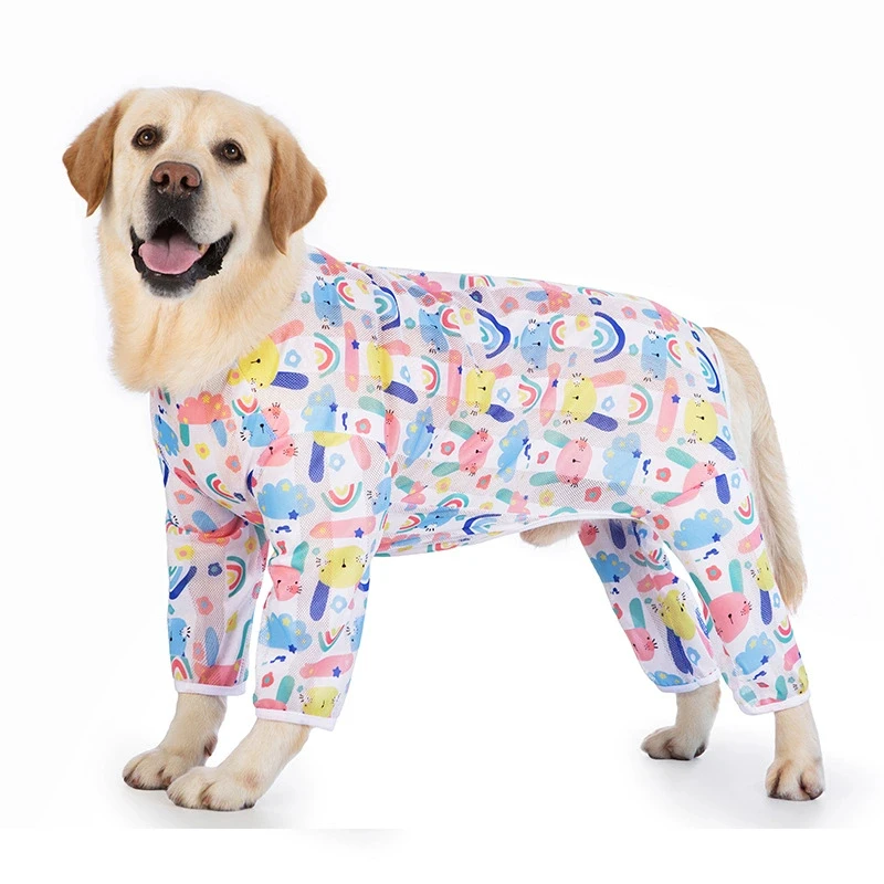 Summer Large Dog Clothes Breathable Mesh Dog Jumpsuit Strawberry Cartoon Print Medium Clothes Dog Pajamas Long Sleeve Coat
Summer Large Dog Clothes Breathable Mesh Dog Jumpsuit Strawberry Cartoon Print Medium Clothes Dog Pajamas Long Sleeve Coat
