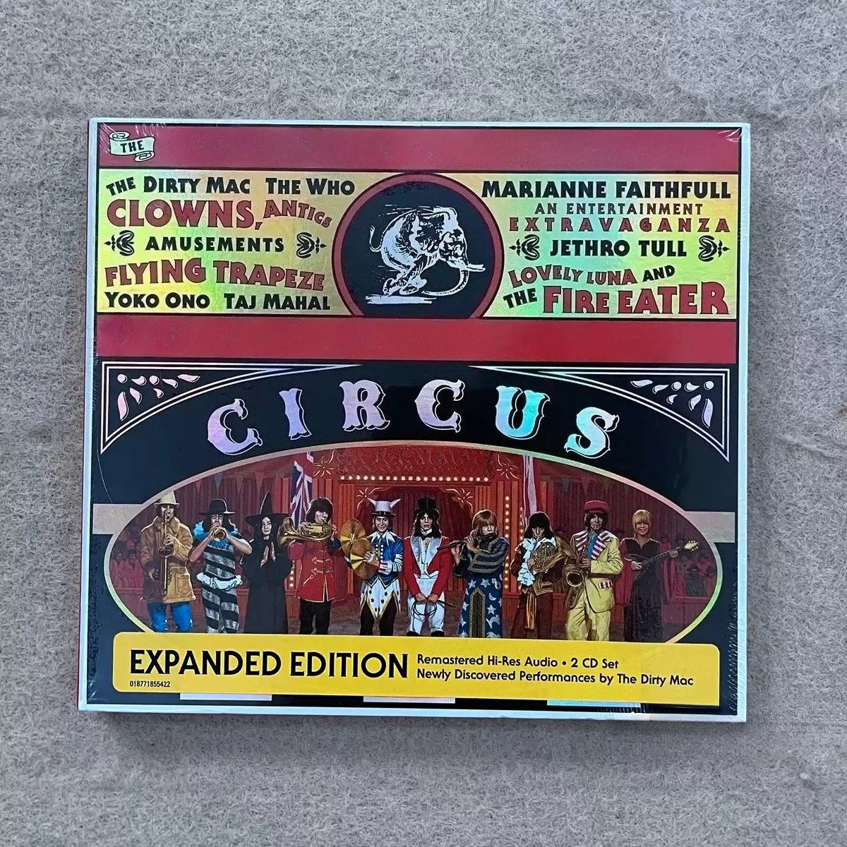 Vintage 60s Rock Live CD Retro Circus Poster Artwork With Colorful Performers Premium Collectible Disc For Classic Rock Fans
Vintage 60s Rock Live CD Retro Circus Poster Artwork With Colorful Performers Premium Collectible Disc For Classic Rock Fans