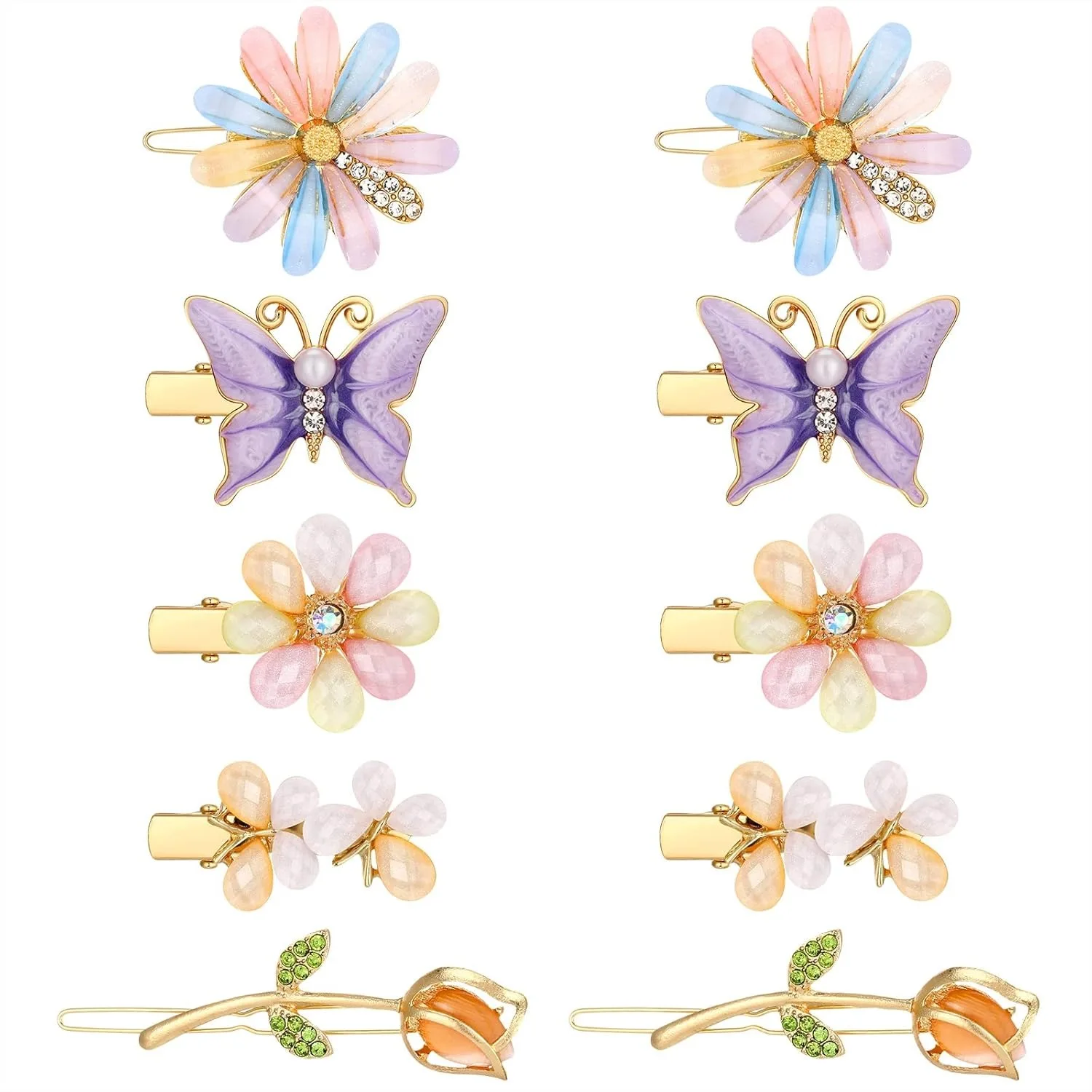10 Pcs Decorative Hair Clips For Women Rhinestone Bobby Pins Butterfly Flower Hair Clip Handmade Metal Barrettes Glitter Crystal Hairpin Jewelry Accessory For Wedding
10 Pcs Decorative Hair Clips For Women Rhinestone Bobby Pins Butterfly Flower Hair Clip Handmade Metal Barrettes Glitter Crystal Hairpin Jewelry Accessory For Wedding