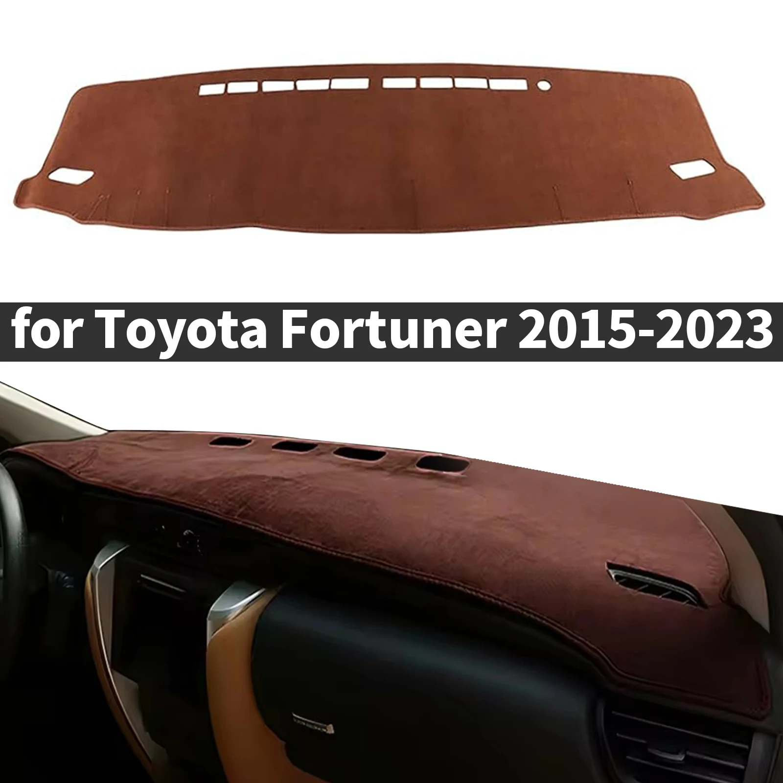 for Toyota Fortuner 2015-2023 Car Dashboard Cover Dashmat Sunshade Anti‑Slip Anti‑UV Dash Mat Cover Interior Accessories
for Toyota Fortuner 2015-2023 Car Dashboard Cover Dashmat Sunshade Anti‑Slip Anti‑UV Dash Mat Cover Interior Accessories
