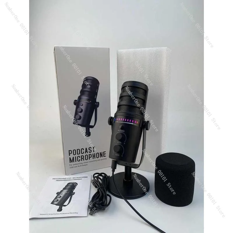 Usb/xlr wired dynamic microphone for singing and speech
Usb/xlr wired dynamic microphone for singing and speech