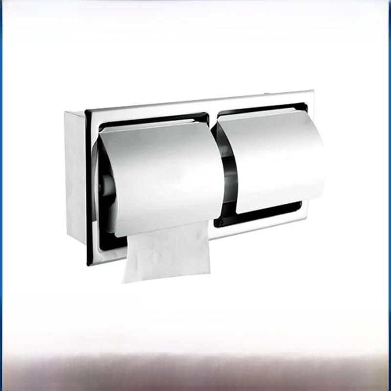 Stainless Steel Embedded Toilet Paper Holder Small Size Hotel Villa Hidden Waterproof Design Bathroom Tissue Box Storage
Stainless Steel Embedded Toilet Paper Holder Small Size Hotel Villa Hidden Waterproof Design Bathroom Tissue Box Storage