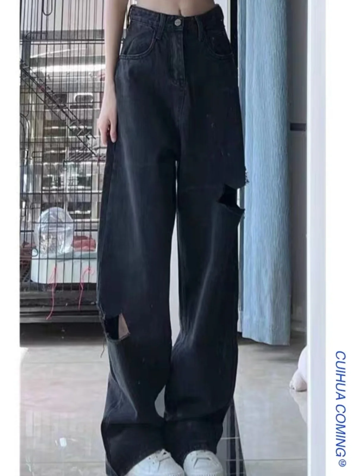 High Waist Wide Leg Jeans Women's Loose Fit Straight Cut Slimming Jeans American High Street Style plus Size Spring Autumn
High Waist Wide Leg Jeans Women's Loose Fit Straight Cut Slimming Jeans American High Street Style plus Size Spring Autumn