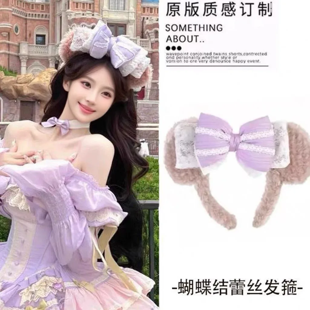 Повязка на голову с бантом в горошек для фотосессий в парке развлечений
Повязка на голову с бантом в горошек для фотосессий в парке развлечений