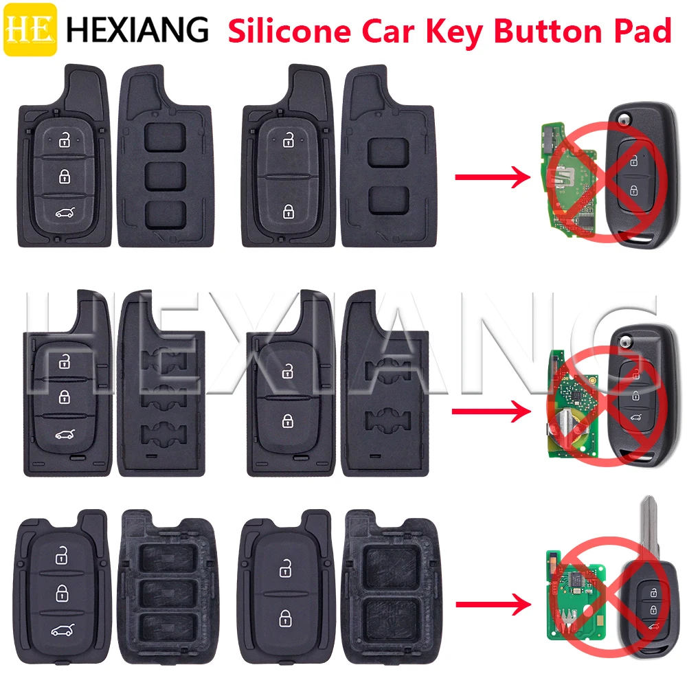HE Silicone Car Key Button Pad For Renault Dacia Duster Twingo Megane Trafic Twingo Clio 5 Logan Symbol Kadjar Sandero Oroch
HE Silicone Car Key Button Pad For Renault Dacia Duster Twingo Megane Trafic Twingo Clio 5 Logan Symbol Kadjar Sandero Oroch
