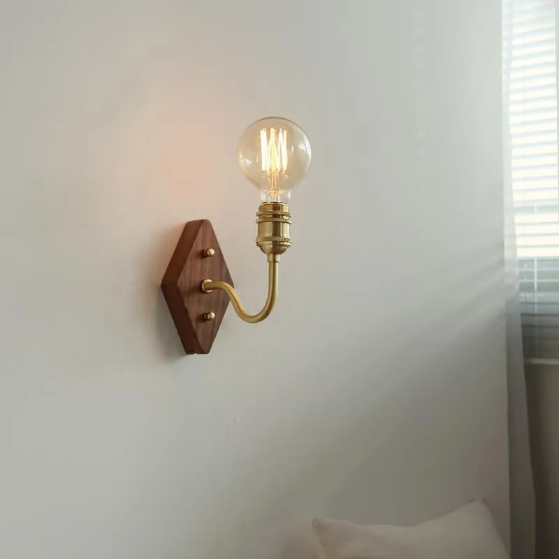 Full copper North American black walnut wall lamp retro bedroom bedside shop window B&B designer wabi-Sabi wind wall lamp
Full copper North American black walnut wall lamp retro bedroom bedside shop window B&B designer wabi-Sabi wind wall lamp