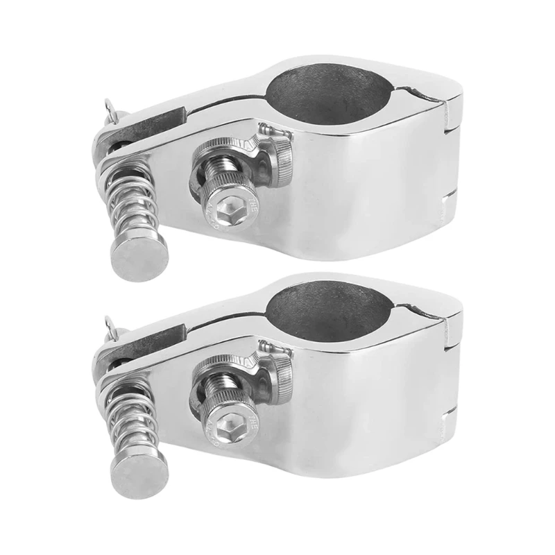 2Pcs Marine Boats Canopy Clamp Set Quick Release Design Spring Pin Mechanism Tool Simple Installation Suitable for 22-32mm Tubes
2Pcs Marine Boats Canopy Clamp Set Quick Release Design Spring Pin Mechanism Tool Simple Installation Suitable for 22-32mm Tubes