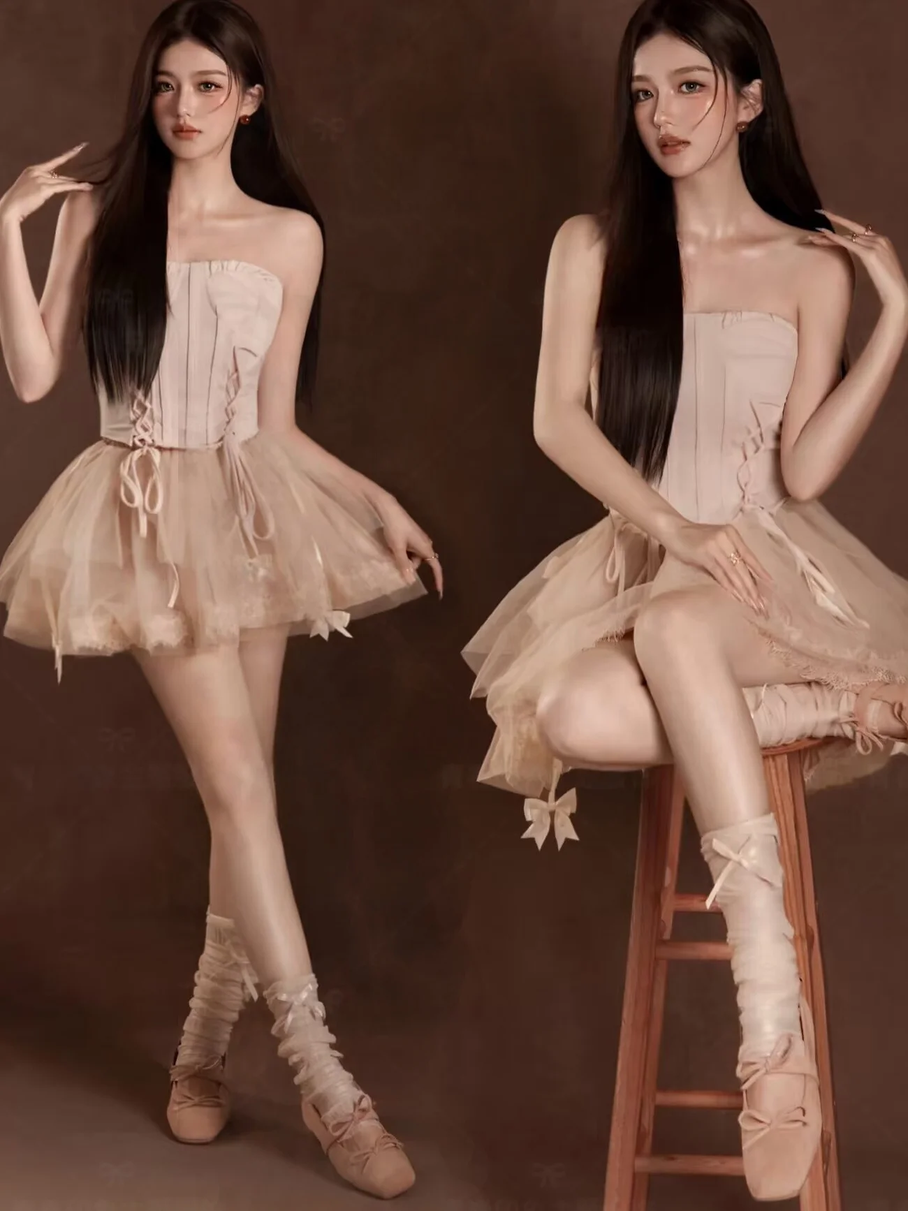 Princess Style Ballet Art Photo Shoot Puffy Skirt Young Girl Atmosphere High-End Women's Traditional Costume Stage Costume
Princess Style Ballet Art Photo Shoot Puffy Skirt Young Girl Atmosphere High-End Women's Traditional Costume Stage Costume