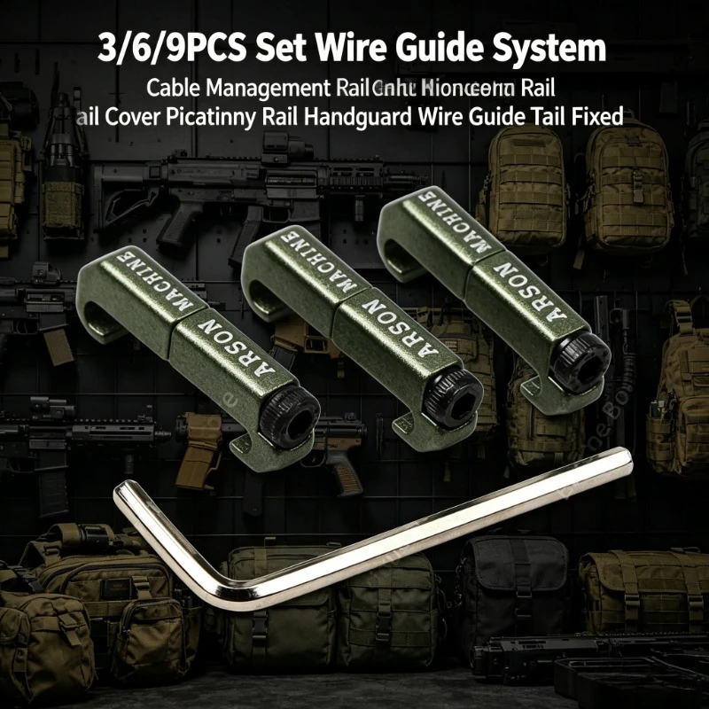 Picatinny Rail Wire Guide Set 3/6/9PCS Cable Management Rail Cover Handguard Tail Fixed for Model Toys
Picatinny Rail Wire Guide Set 3/6/9PCS Cable Management Rail Cover Handguard Tail Fixed for Model Toys