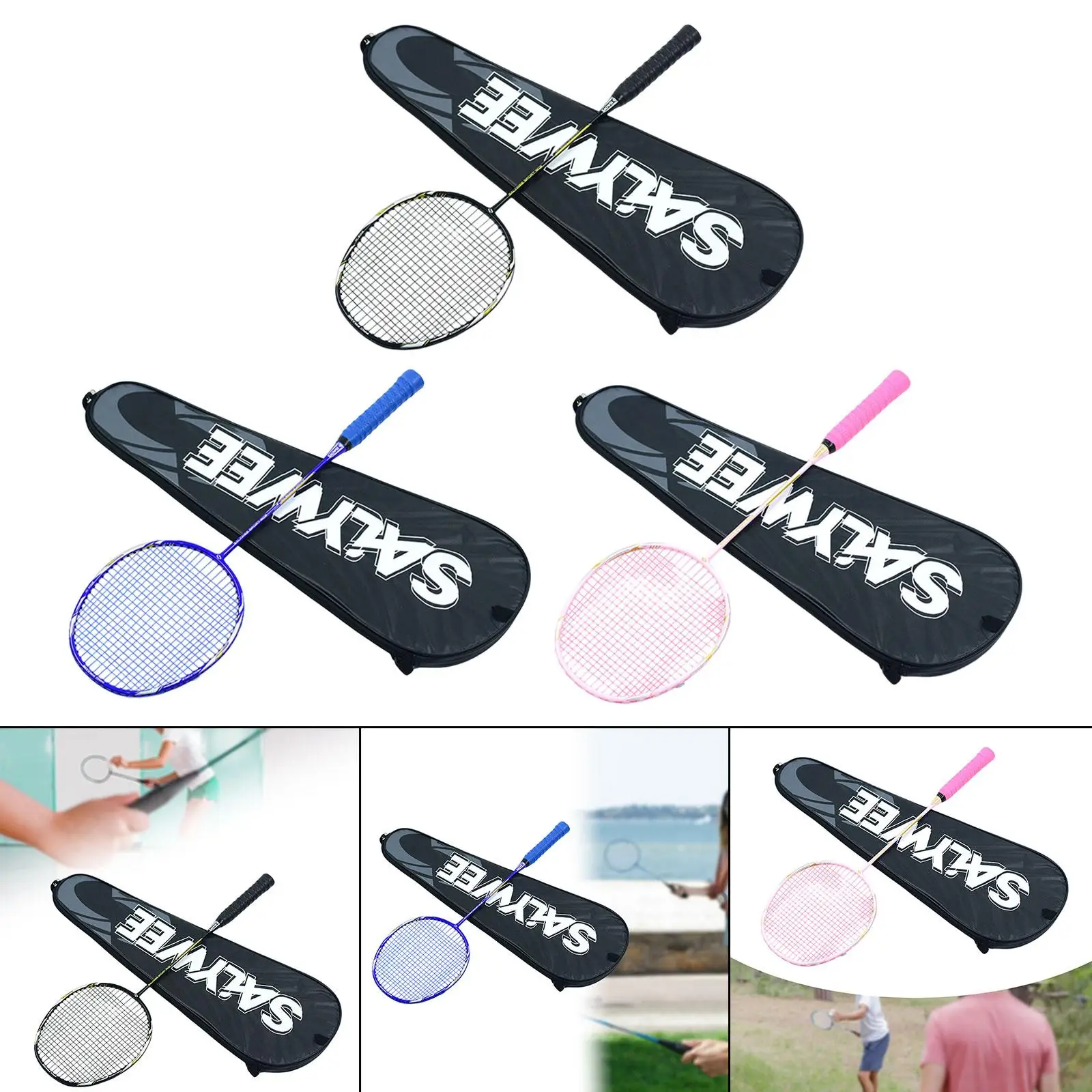 Lightweight Badminton Racket with Carrying Bag for Adults Outdoor Games Portable Shuttlecock Racket 95G for Gym Sports Casual
Lightweight Badminton Racket with Carrying Bag for Adults Outdoor Games Portable Shuttlecock Racket 95G for Gym Sports Casual