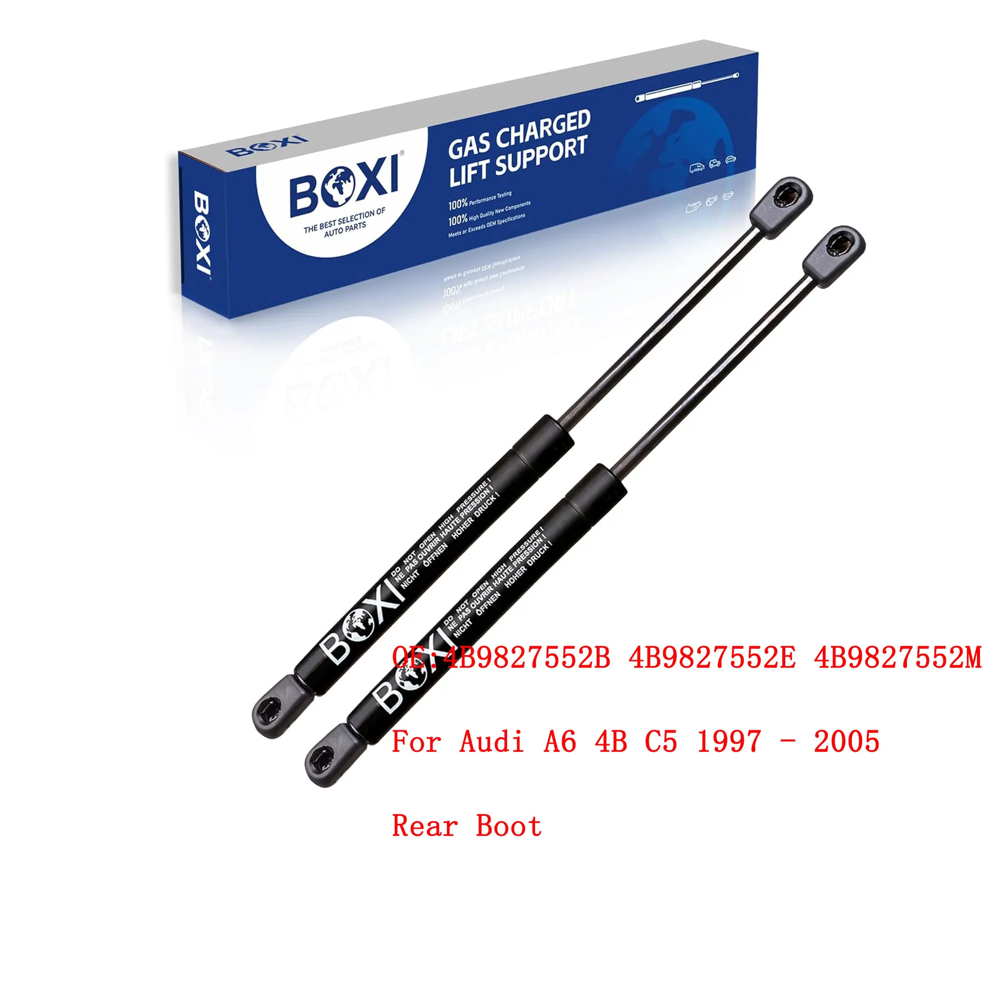 BOXI 2Pcs Tailgate Gas Lift Strut For Audi A6 4B C5 1997 - 2005 Estate 4B9827552B 4B9827552E 4B9827552 Rear Boot Shock Support
BOXI 2Pcs Tailgate Gas Lift Strut For Audi A6 4B C5 1997 - 2005 Estate 4B9827552B 4B9827552E 4B9827552 Rear Boot Shock Support