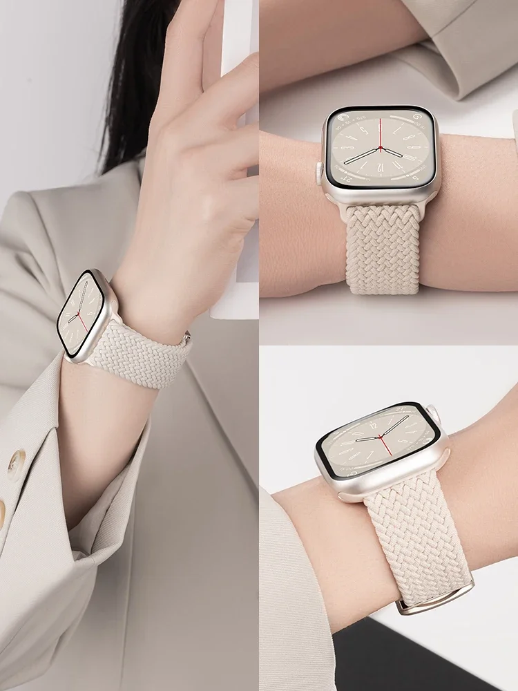 Braided Strap For Apple Watch ultra 3 49mm band 40mm 44mm 42/46mm 45mm 41mm Magnetic buckle Bracelet Series 11 10 SE 9 8 7 6 5 4
Braided Strap For Apple Watch ultra 3 49mm band 40mm 44mm 42/46mm 45mm 41mm Magnetic buckle Bracelet Series 11 10 SE 9 8 7 6 5 4