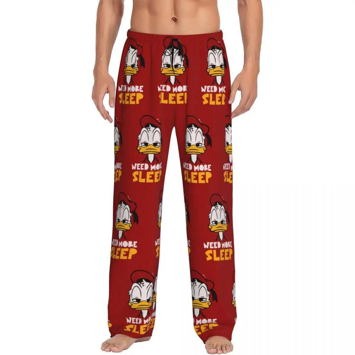 Custom Print Men's Donald Duck Pajama Pants Cute Duck Sleepwear Sleep Lounge Bottoms with Pockets
Custom Print Men's Donald Duck Pajama Pants Cute Duck Sleepwear Sleep Lounge Bottoms with Pockets