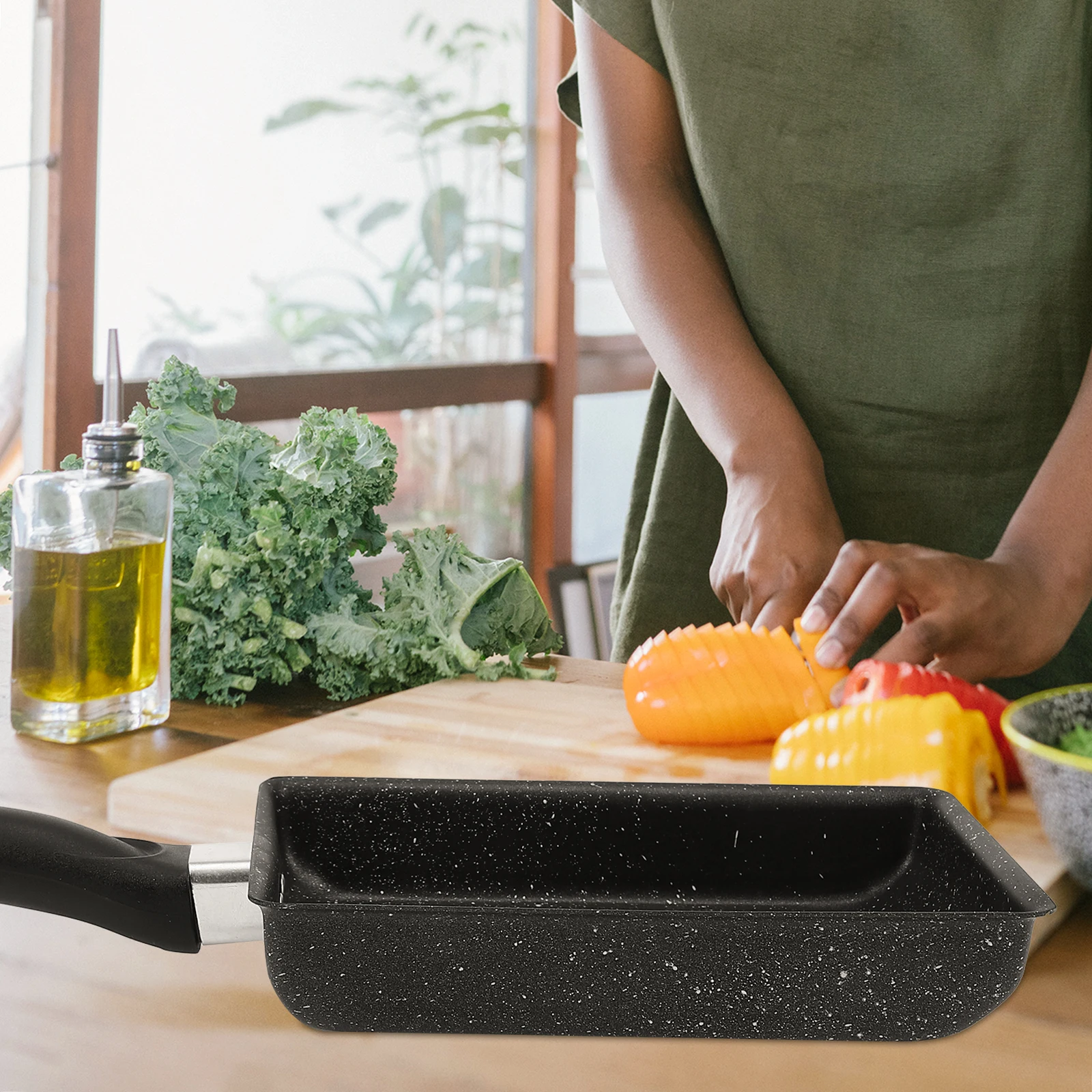1pc Non-Stick Frying Pan Mini Small Skillet Lightweight Portable Heat Resistant Square Shape Wall Hanging Flat Bottom for Home
1pc Non-Stick Frying Pan Mini Small Skillet Lightweight Portable Heat Resistant Square Shape Wall Hanging Flat Bottom for Home