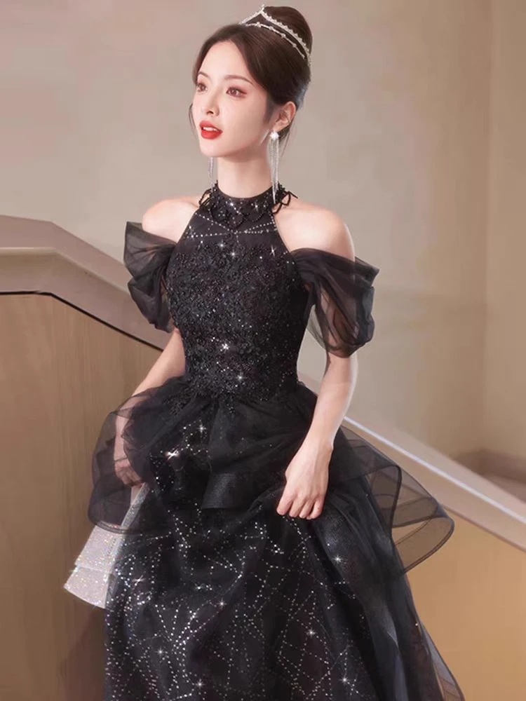 Вечернее платье Ele Bla для женщин, новинка 2025 года, элитное, в стиле феи, для выпускного бала, роскошное, корейское, с бисером, средней длины, с завышенной талией.
Вечернее платье Ele Bla для женщин, новинка 2025 года, элитное, в стиле феи, для выпускного бала, роскошное, корейское, с бисером, средней длины, с завышенной талией.