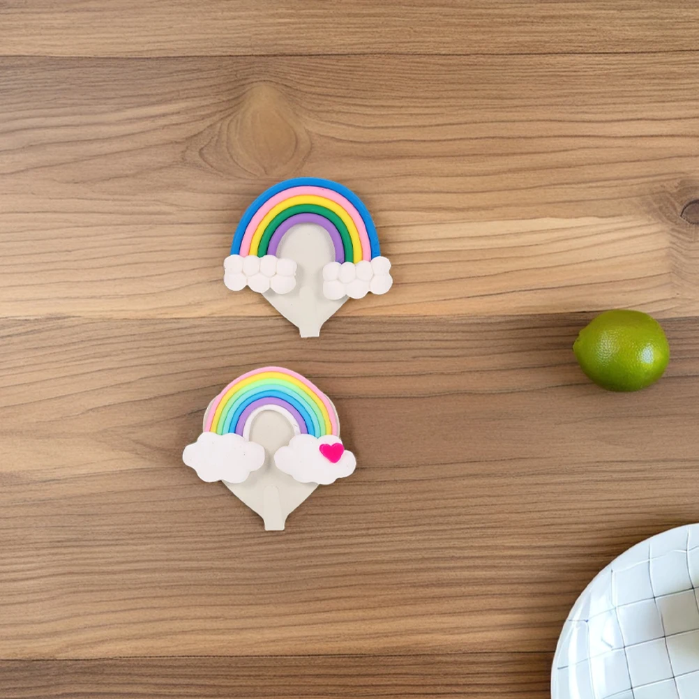 4 Pcs Rainbow Hooks Adhesive Wall Cute Cloud Decorative Hanging Hooks for Bags Hats Towels Strong Load Bearing Easy Installation
4 Pcs Rainbow Hooks Adhesive Wall Cute Cloud Decorative Hanging Hooks for Bags Hats Towels Strong Load Bearing Easy Installation