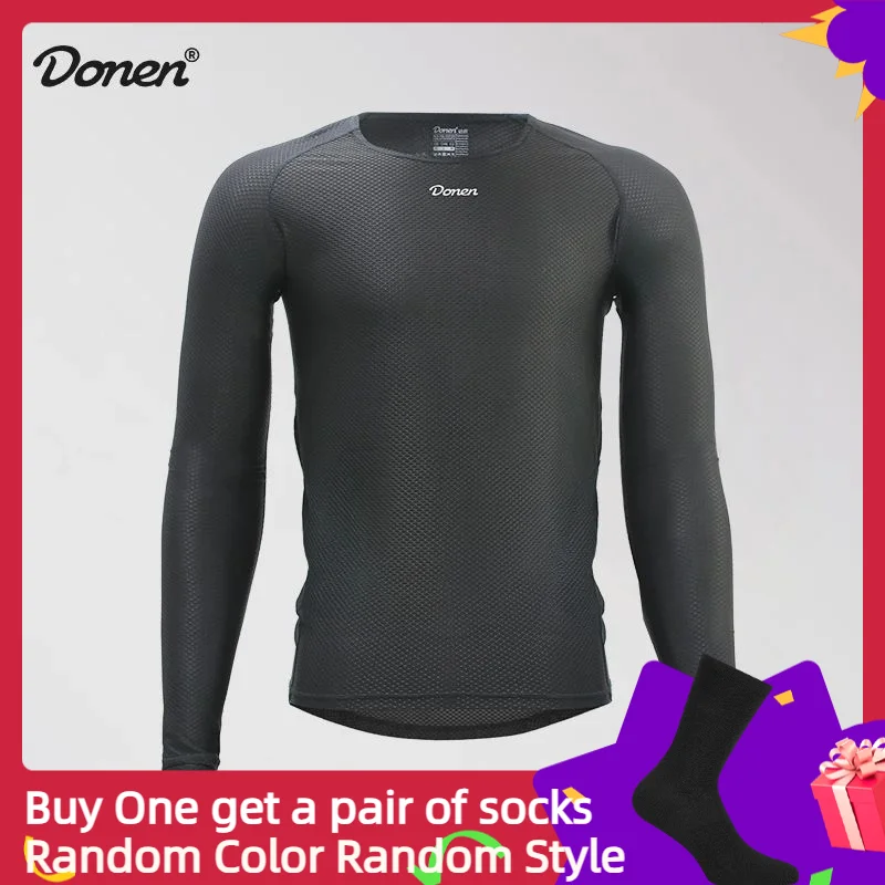 DONEN Man Cycling Undershirt Long Sleeved Men's Base Shirts Sweat Absorbent Bicycle Vests Mountain Bike Riding Clothing Jersey
DONEN Man Cycling Undershirt Long Sleeved Men's Base Shirts Sweat Absorbent Bicycle Vests Mountain Bike Riding Clothing Jersey