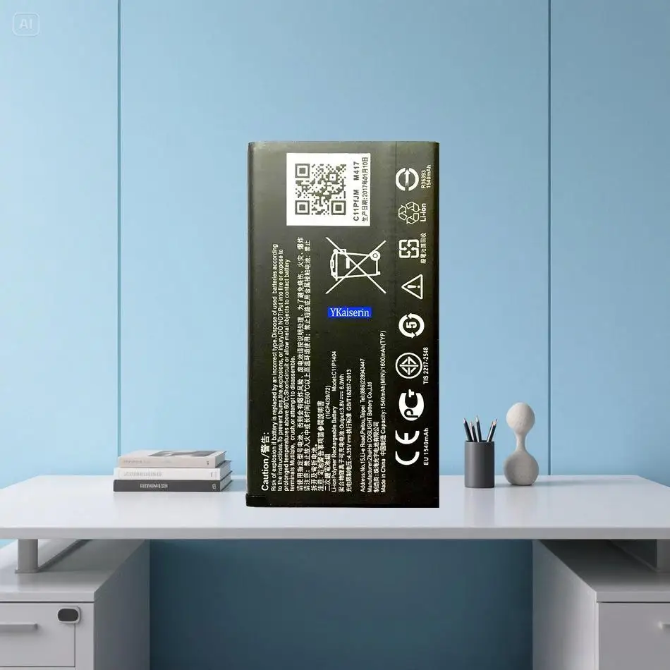 Аккумулятор мобильного телефона C11P1404, прямоугольная версия для Asus Zenfone 4 Zenfone4 A400CG ZC451TG, экологически чистый, 1600 мАч
Аккумулятор мобильного телефона C11P1404, прямоугольная версия для Asus Zenfone 4 Zenfone4 A400CG ZC451TG, экологически чистый, 1600 мАч