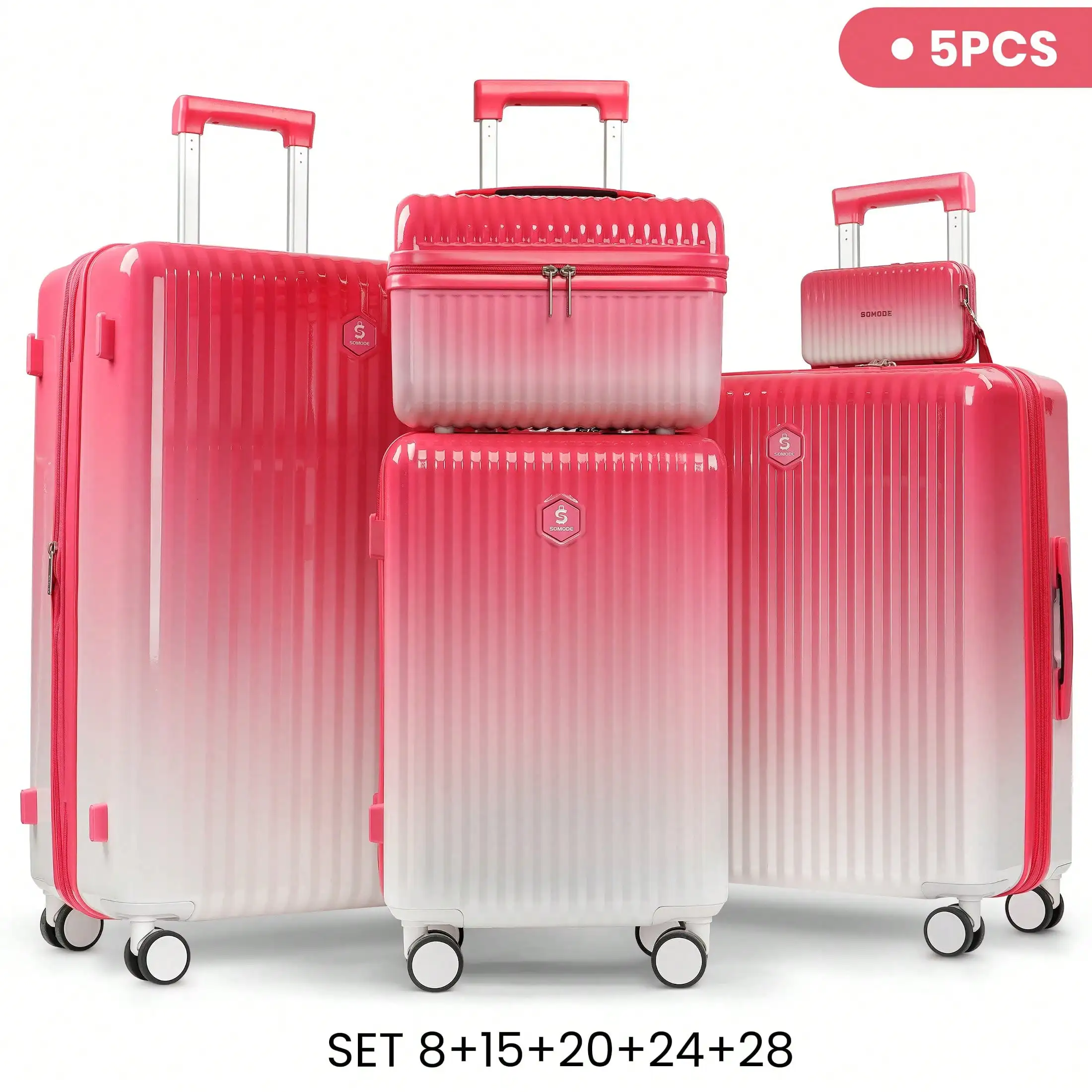 Expandable Luggage Set, Crossbody Bag , Lightweight, Travel Companion With Silent Spinner Wheels, TSA Lock, Multi-Size Options, 100% PC Hard Shell & Aluminum Pull Handle, 20Inch, 24Inch, 28Inch, Zipper Bag & AL Bag 8 Inch, Single Cases OR Sets Luggage Cas
Expandable Luggage Set, Crossbody Bag , Lightweight, Travel Companion With Silent Spinner Wheels, TSA Lock, Multi-Size Options, 100% PC Hard Shell & Aluminum Pull Handle, 20Inch, 24Inch, 28Inch, Zipper Bag & AL Bag 8 Inch, Single Cases OR Sets Luggage Cas