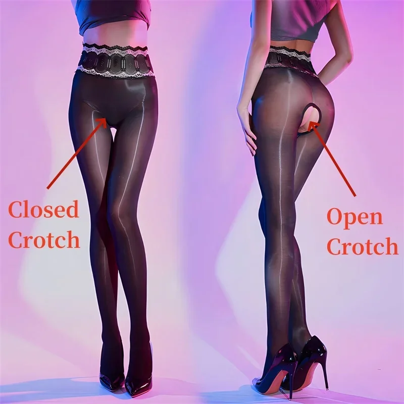 Women Stockings Aurora Oil Glossy Seamless Pantyhose Lace High Waist Female Hosiery Smooth Silk Sexy Tights Crotchless Lingerie
Women Stockings Aurora Oil Glossy Seamless Pantyhose Lace High Waist Female Hosiery Smooth Silk Sexy Tights Crotchless Lingerie