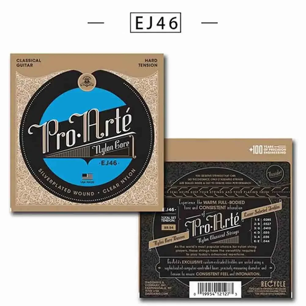 Dadario classical guitar strings EJ45 guitar strings beginner EJ46 nylon strings set of six classical instrument accessories
Dadario classical guitar strings EJ45 guitar strings beginner EJ46 nylon strings set of six classical instrument accessories