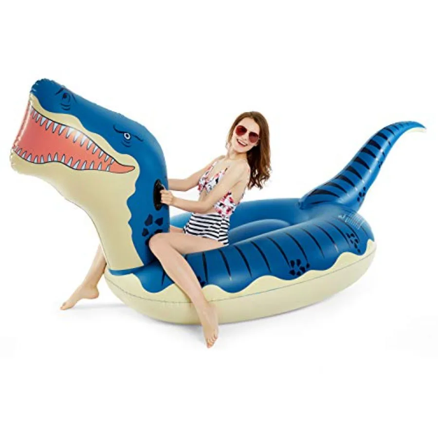 Inflatable Dinosaur Swimming Pool Float for and Adults, PVC, Green, Extra-Large 124'' T-Rex with Reinforced Seams and Comfortab
Inflatable Dinosaur Swimming Pool Float for and Adults, PVC, Green, Extra-Large 124'' T-Rex with Reinforced Seams and Comfortab