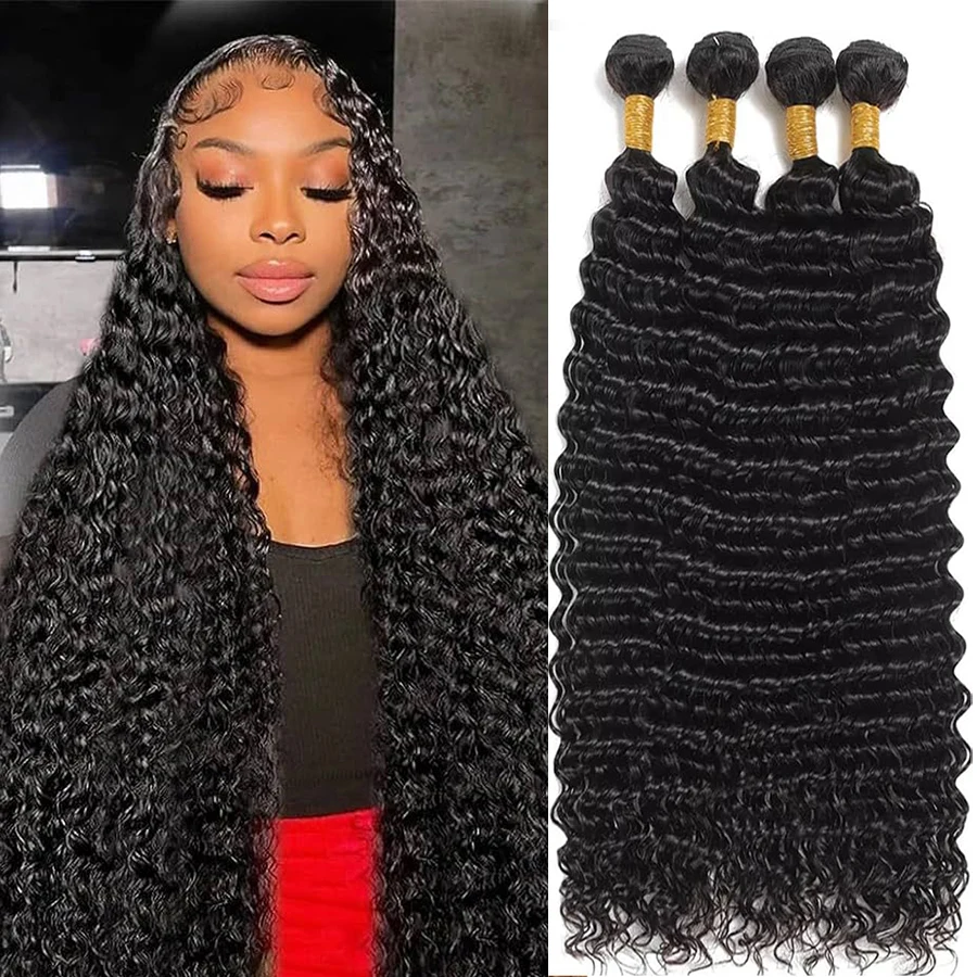 Raw Human Hair Bundles Deep Wave Brazilian 3 4 Bundle 28 30 Inch Virgin Curly Hair Extension For Women Sew In Quick Weave Bundle
Raw Human Hair Bundles Deep Wave Brazilian 3 4 Bundle 28 30 Inch Virgin Curly Hair Extension For Women Sew In Quick Weave Bundle