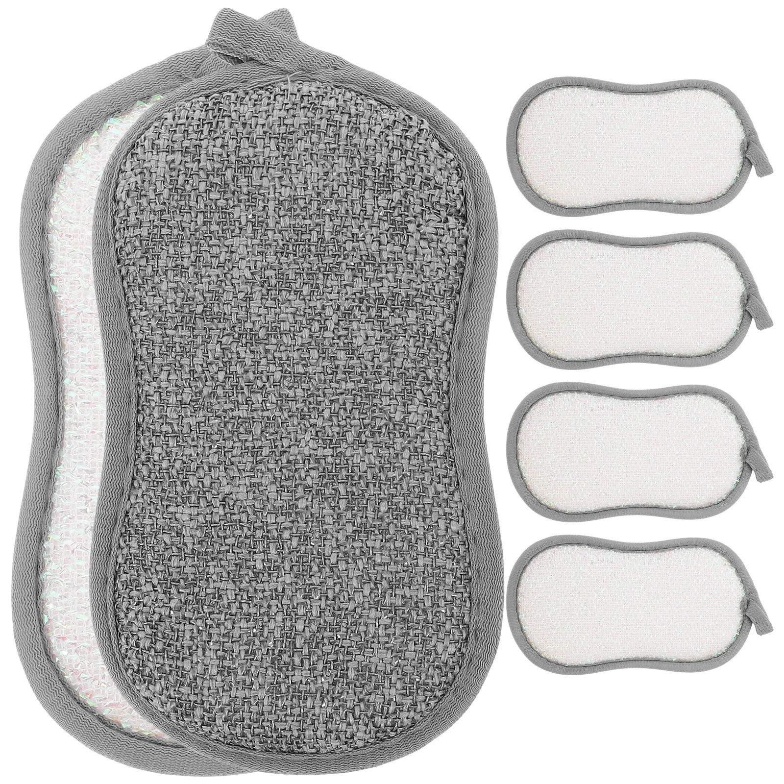 6 Pcs Double Sided for Washing Dishes and Pots Dishwashing Brush Sponges Bamboo Fiber Multi-function
6 Pcs Double Sided for Washing Dishes and Pots Dishwashing Brush Sponges Bamboo Fiber Multi-function