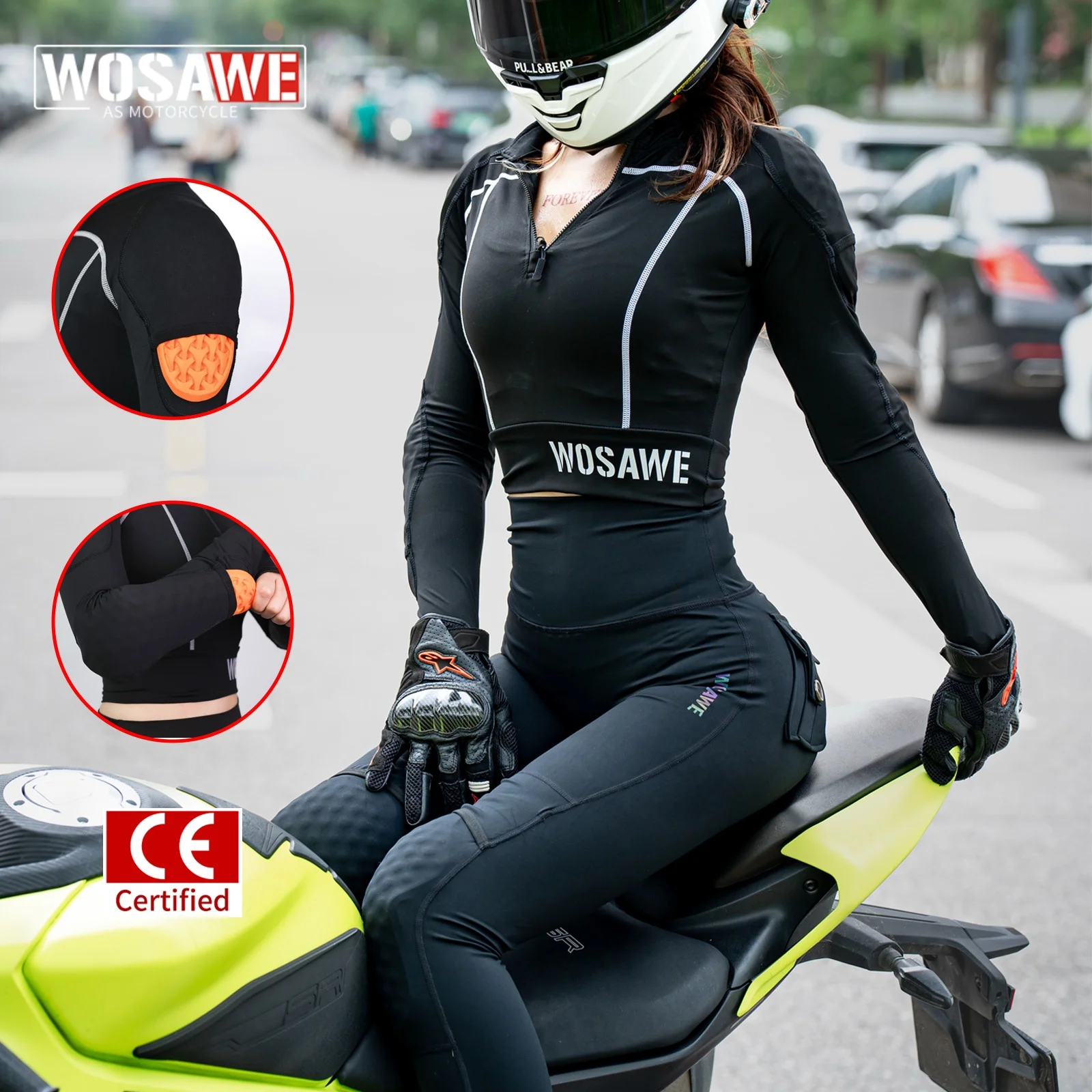 WOSAWE Motorcycle Soft Armor Jacket Women Motocross Riding Protective Gear Protection CE Certification Moto Clothing
WOSAWE Motorcycle Soft Armor Jacket Women Motocross Riding Protective Gear Protection CE Certification Moto Clothing