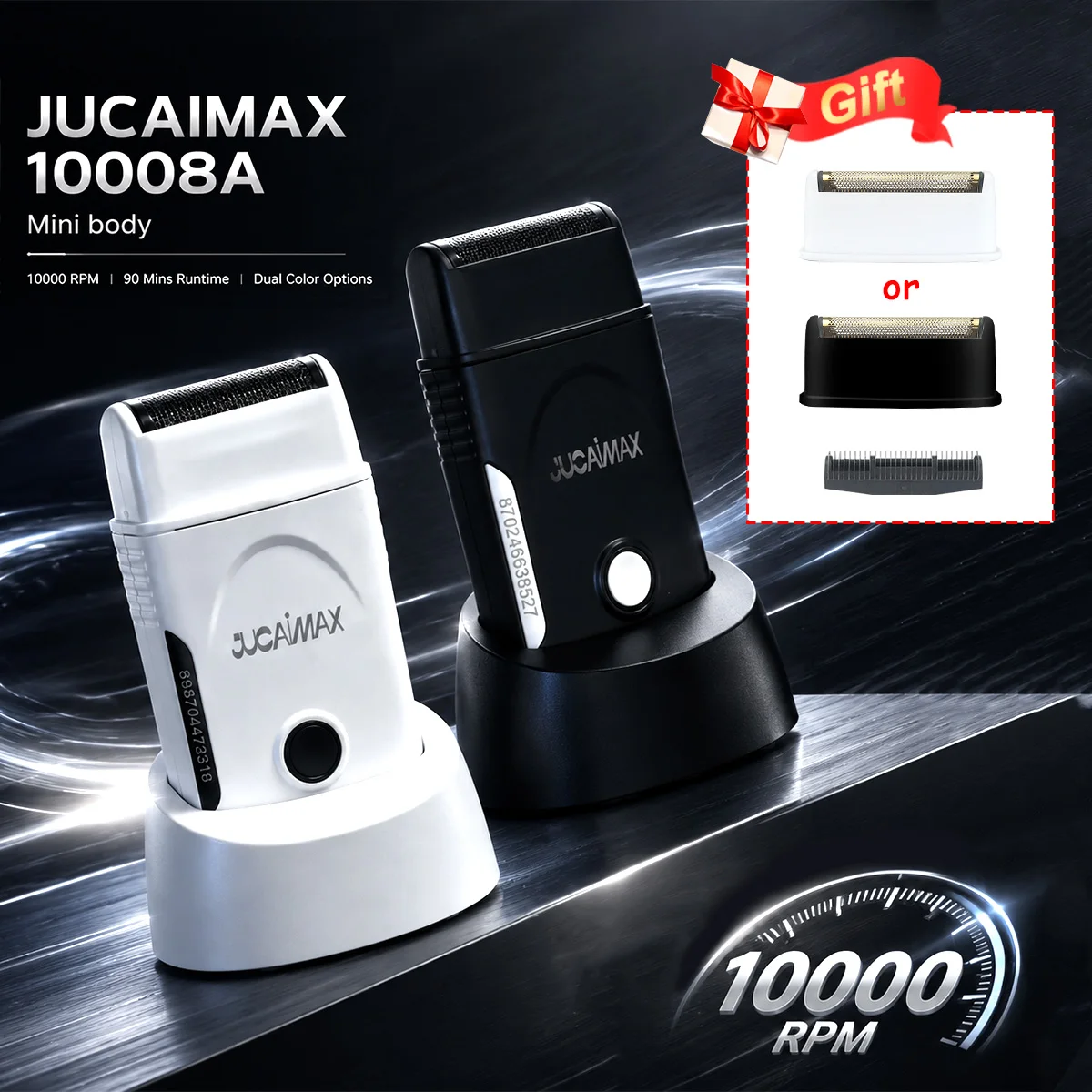 JUCAIMAX JC-10008A Shaving Machine for Men Mini Body Cordless with Dock 10000RPM Reciprocating Shaving Machine for Barber Shop
JUCAIMAX JC-10008A Shaving Machine for Men Mini Body Cordless with Dock 10000RPM Reciprocating Shaving Machine for Barber Shop