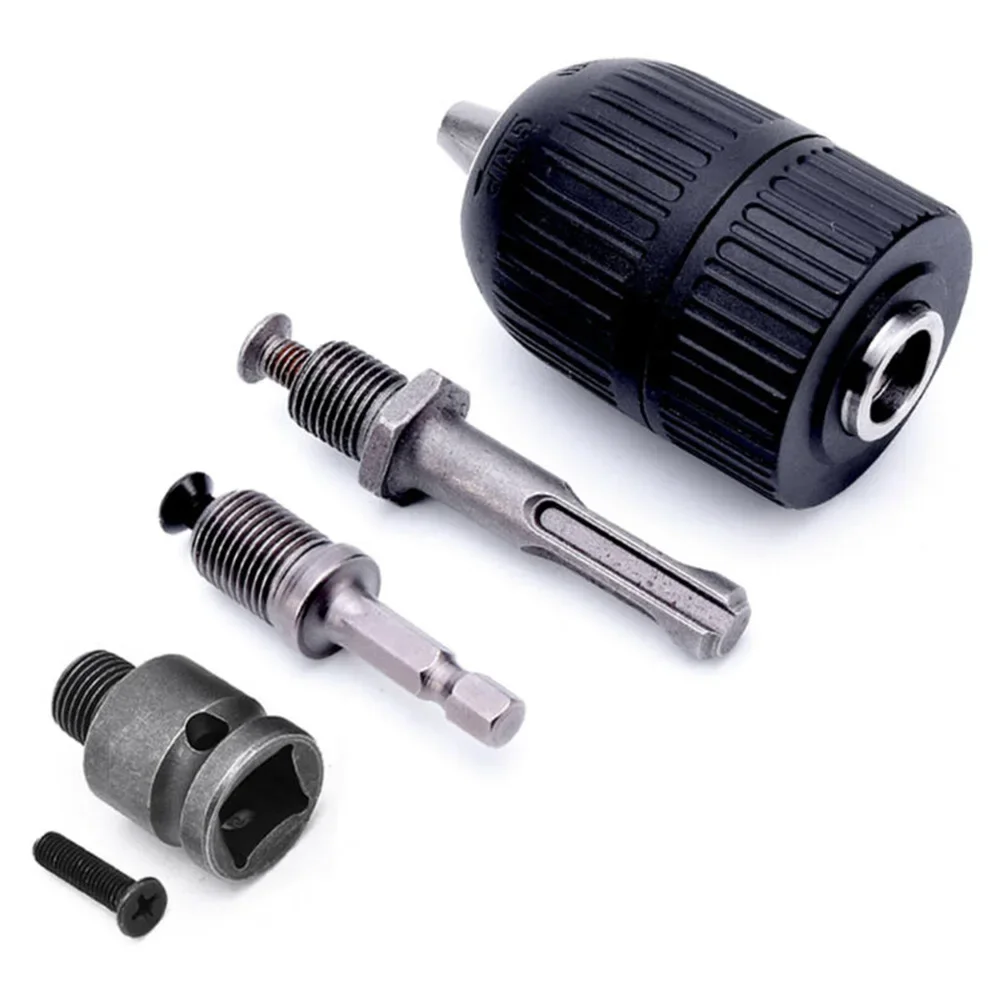 5pcs 2-13 Mm Keyless Drill Chuck With Shaft 1/2 "Socket Square Converter Adapter Eletric Drill Chuck Drill Tool Kits
5pcs 2-13 Mm Keyless Drill Chuck With Shaft 1/2 "Socket Square Converter Adapter Eletric Drill Chuck Drill Tool Kits