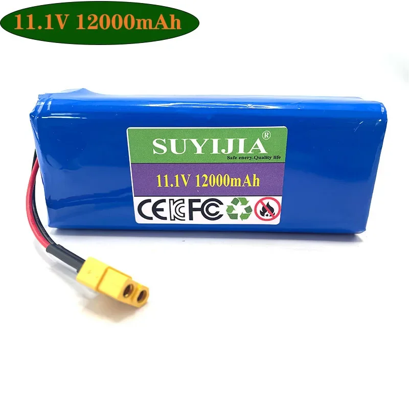 11.1V 12V 12000mAh 3S4P Lithium Ion 18650 Battery Pack with BMS for Bait Boat Backup Power Supply CCTV Camera Speaker
11.1V 12V 12000mAh 3S4P Lithium Ion 18650 Battery Pack with BMS for Bait Boat Backup Power Supply CCTV Camera Speaker