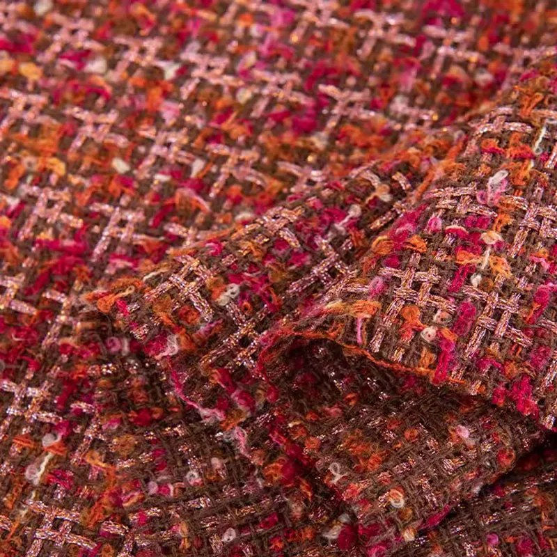 Ретро красный цвет, яркая проволочная твидовая ткань для женщин, осеннее пальто, юбка, куртка, окрашенная в пряже сумка, ткань «сделай сам», швейный материал
Ретро красный цвет, яркая проволочная твидовая ткань для женщин, осеннее пальто, юбка, куртка, окрашенная в пряже сумка, ткань «сделай сам», швейный материал