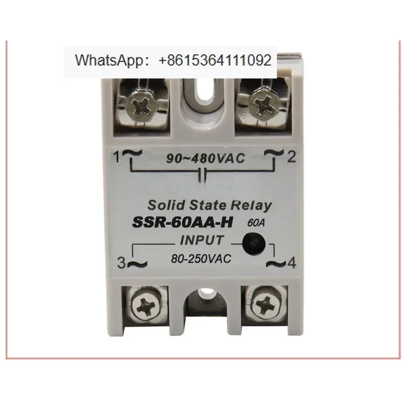 SSR-60AA-H 60A Твердотельное реле 90-480 В переменного тока Высоковольтный тип SSR-90AA 90A 90-380 В переменного тока
SSR-60AA-H 60A Твердотельное реле 90-480 В переменного тока Высоковольтный тип SSR-90AA 90A 90-380 В переменного тока