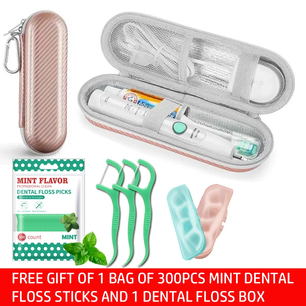 1 toothbrush travel container toothbrush storage bag is a must-have for travel (comes with 1 bag of 300 mint flavored dental flo
1 toothbrush travel container toothbrush storage bag is a must-have for travel (comes with 1 bag of 300 mint flavored dental flo