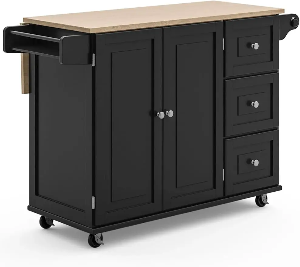 Dolly Madison Kitchen Cart with Wood Top and Drop Leaf Breakfast Bar, Rolling Mobile Kitchen Island with Storage and Towel Rack
Dolly Madison Kitchen Cart with Wood Top and Drop Leaf Breakfast Bar, Rolling Mobile Kitchen Island with Storage and Towel Rack